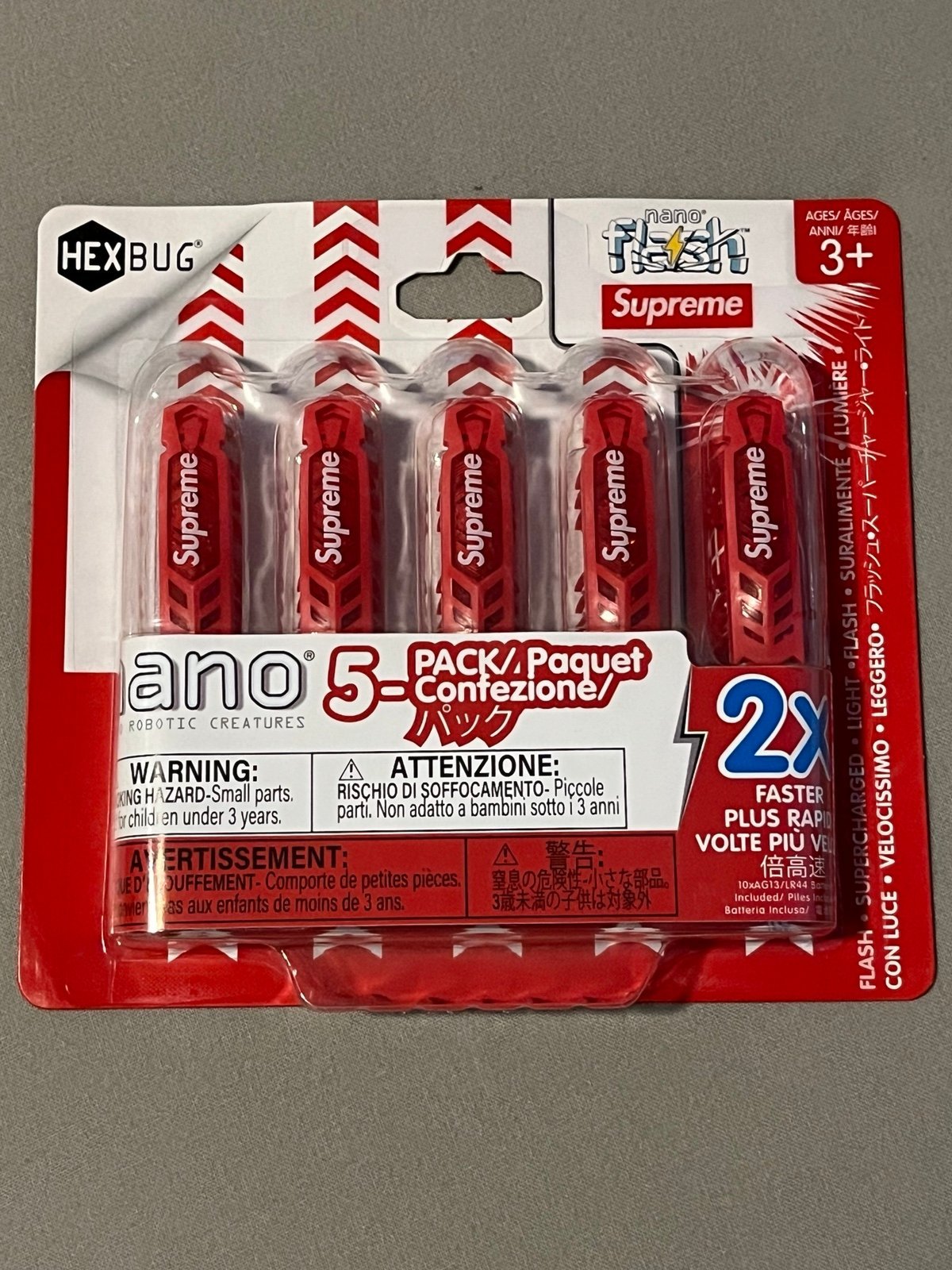 Supreme Nano Flash HEXBUG Red 5 Pack New DS