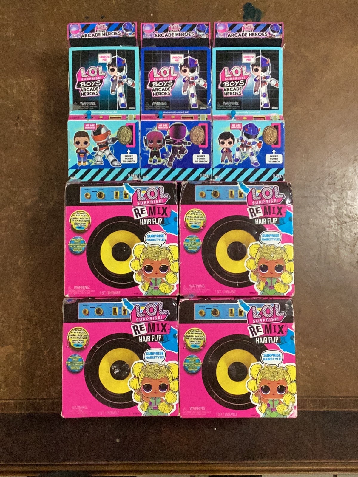 LOL Surprise REMIX hairflip dolls & ARCADE BOYS - BRAND NEW