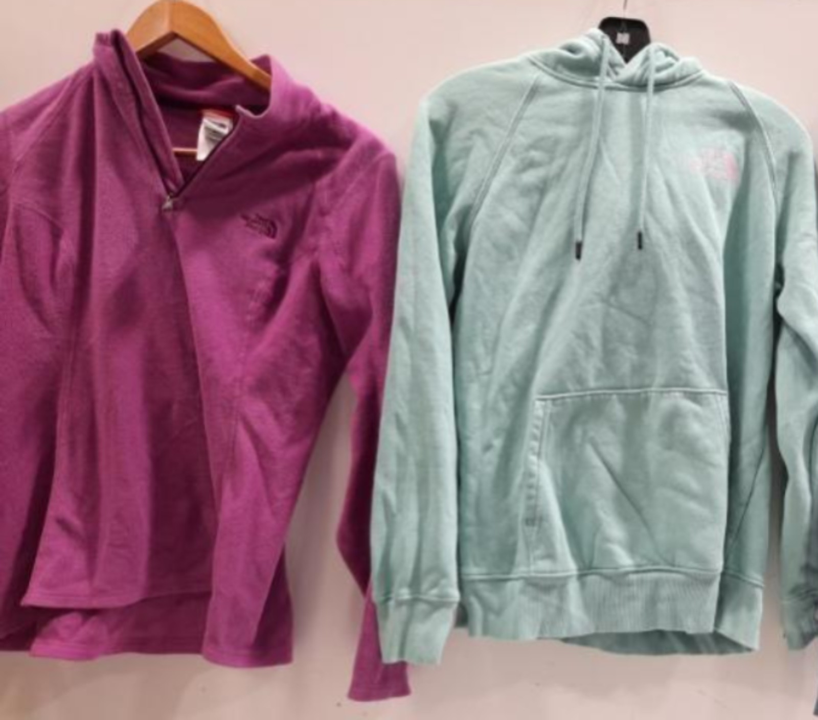 The North Face Women's 2 PCs Value Lot Hoodie, Quarter Zip Sweatshirt Size M