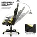 Yellow PC Gaming Racing Chair Ergonomic High Back Office Computer Executive Seat