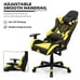 Yellow PC Gaming Racing Chair Ergonomic High Back Office Computer Executive Seat