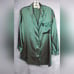 Vintage Victoria's Secret Gold Label 90's Pajama Green Red Striped Satin Size XL