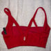 Red free people sports bra