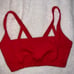 Red free people sports bra
