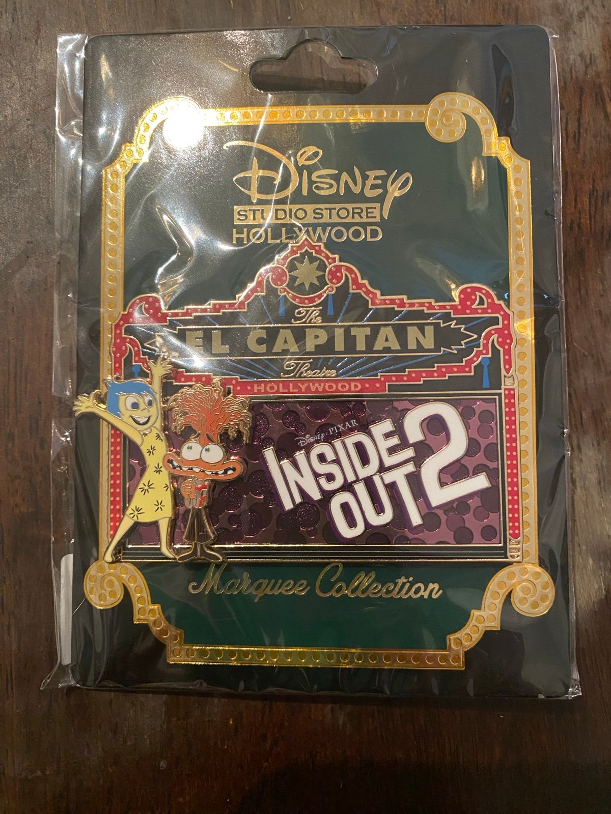 Disney Pixar DSSH DSF Marquee Pin Inside Out 2 Joy And Anxiety LE 400