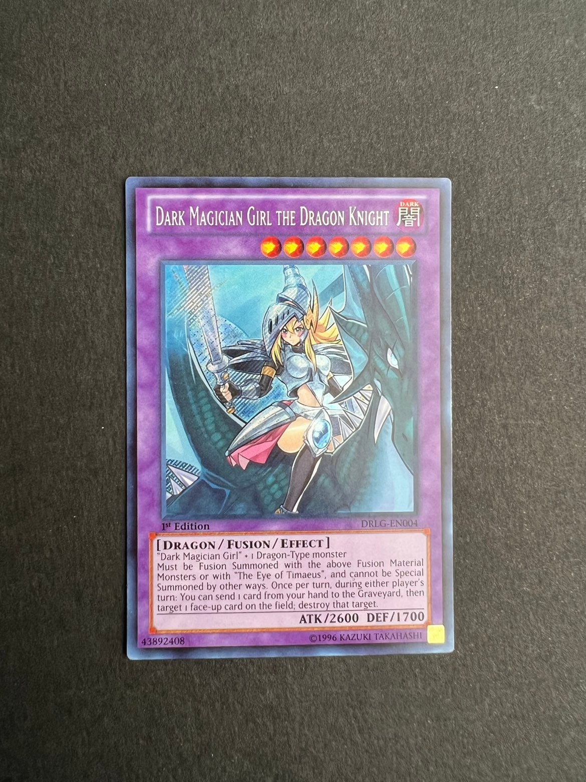 Yu-Gi-Oh! Dark Magician Girl The Dark Knight 1st Edition