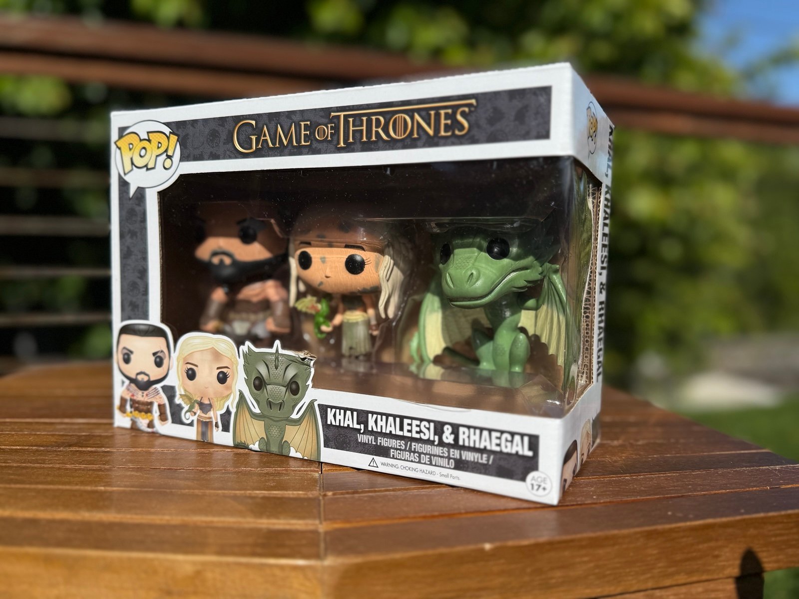 Game of Thrones GOT Khal Khaleesi Rhaegal 3 pk Funko Pop