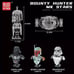 Star Wars Busts - Darth Vadar Storm Trooper Bounty Hunter - Set of 3 Mould King.