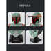 Star Wars Busts - Darth Vadar Storm Trooper Bounty Hunter - Set of 3 Mould King.