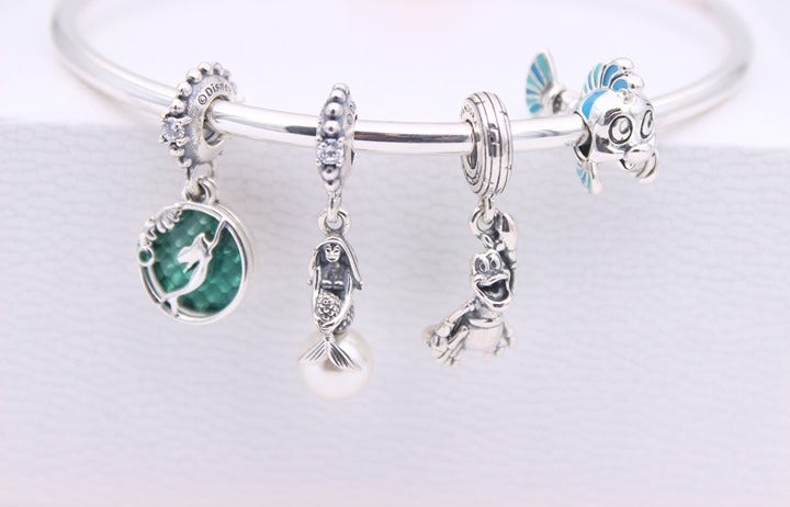 New PANDORA Walt Disney Little Mermaid Charms Set of 4