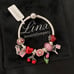 Linx Snake Chain Bracelet with Pink and Red Themed Charms