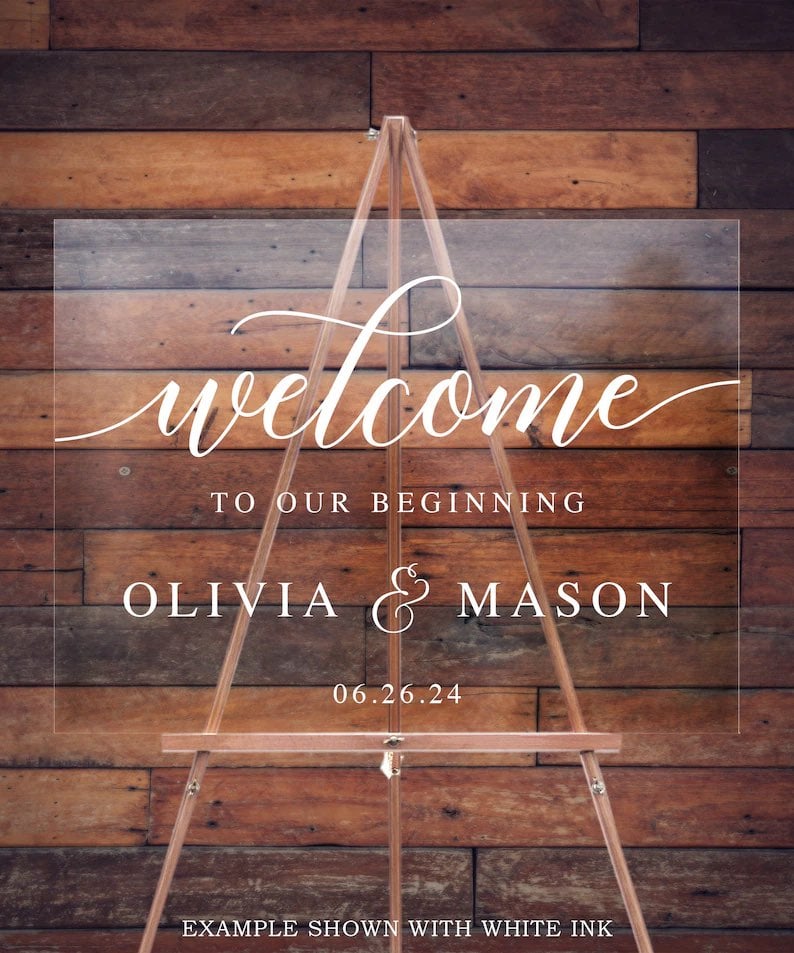 Customized Welcome sign