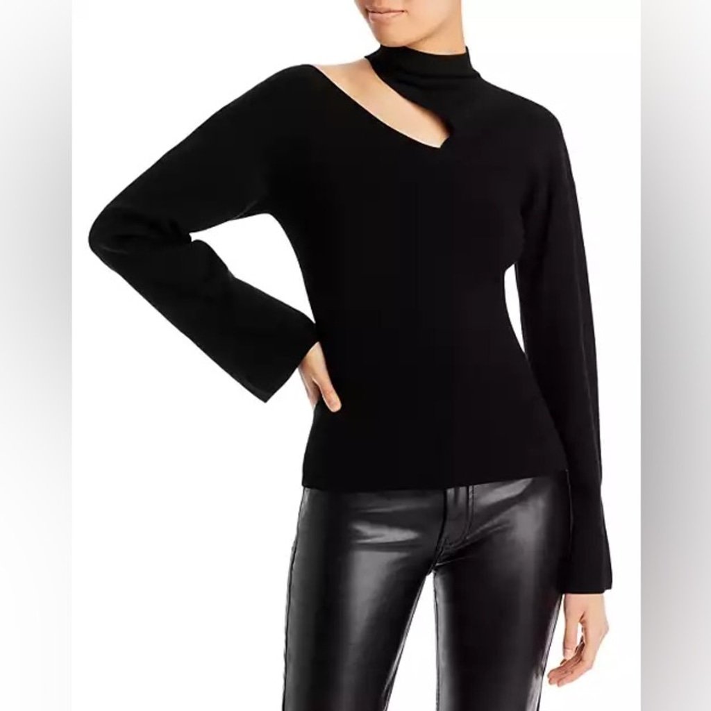 A.L.C Edith cutout knitted sweater wool blend cashmere M