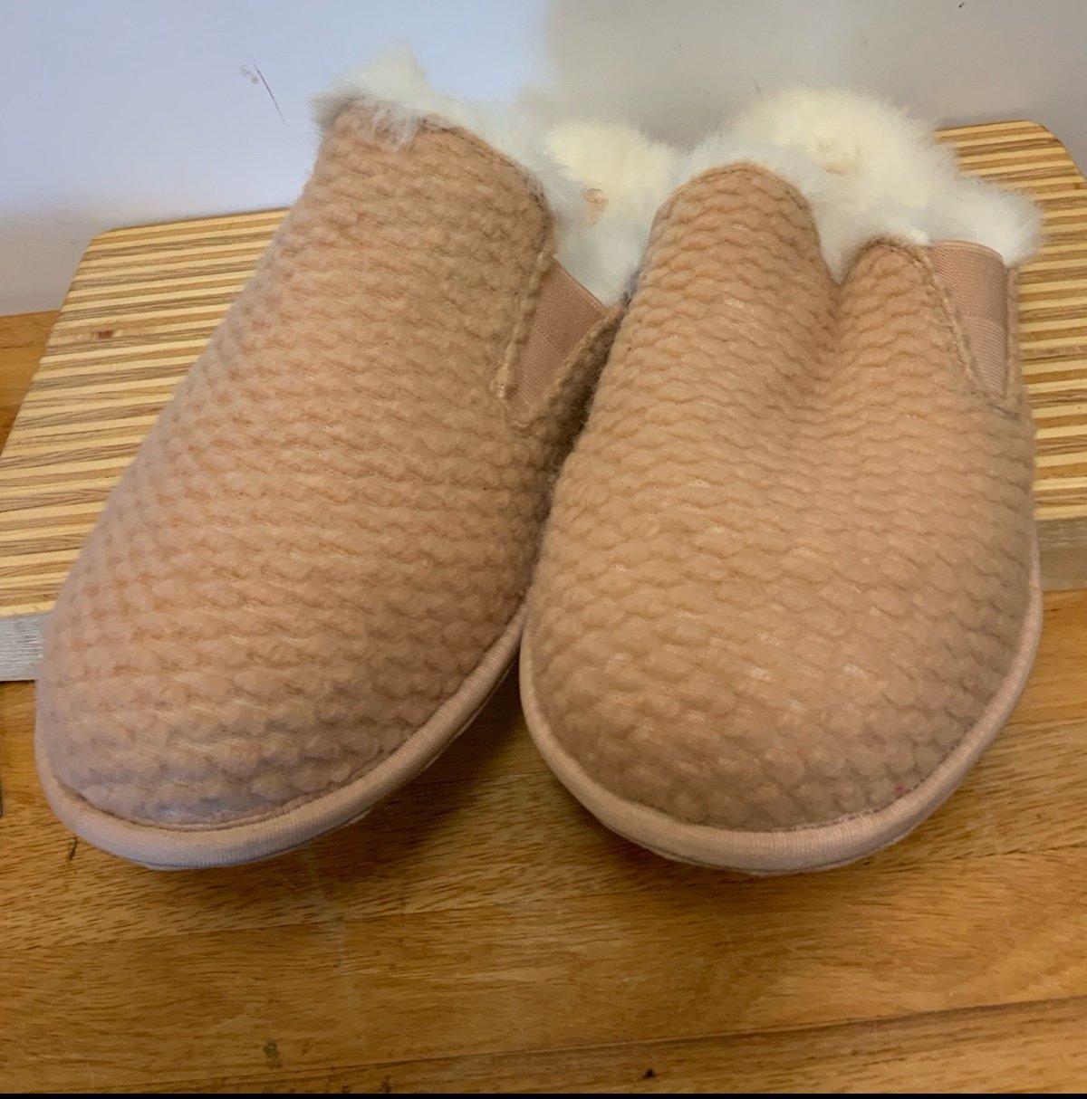SOREL Women's Hadley Slipper Shoe Size 12 Slip On Knit Shoe Peach Blush Lounge