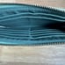 Coach Audrey OP Art Swirl Zippy Wallet Wristlet 45531 Blue Teal Green Silver