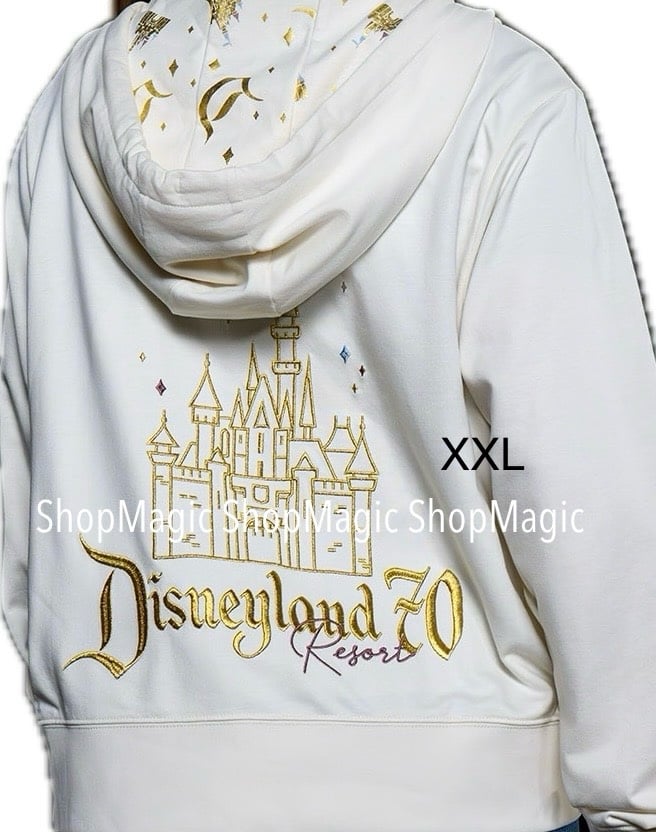Disney Parks Disneyland 70th Anniversary Castle Zip Up Hoodie