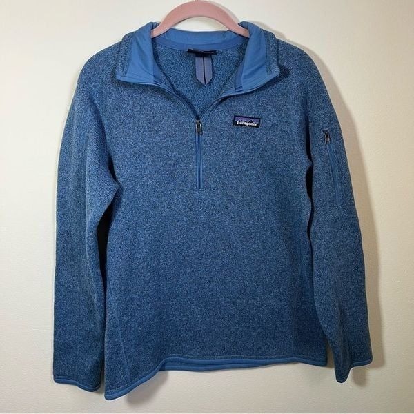 Patagonia Women's Better Sweater Quarter Zip Blue Small