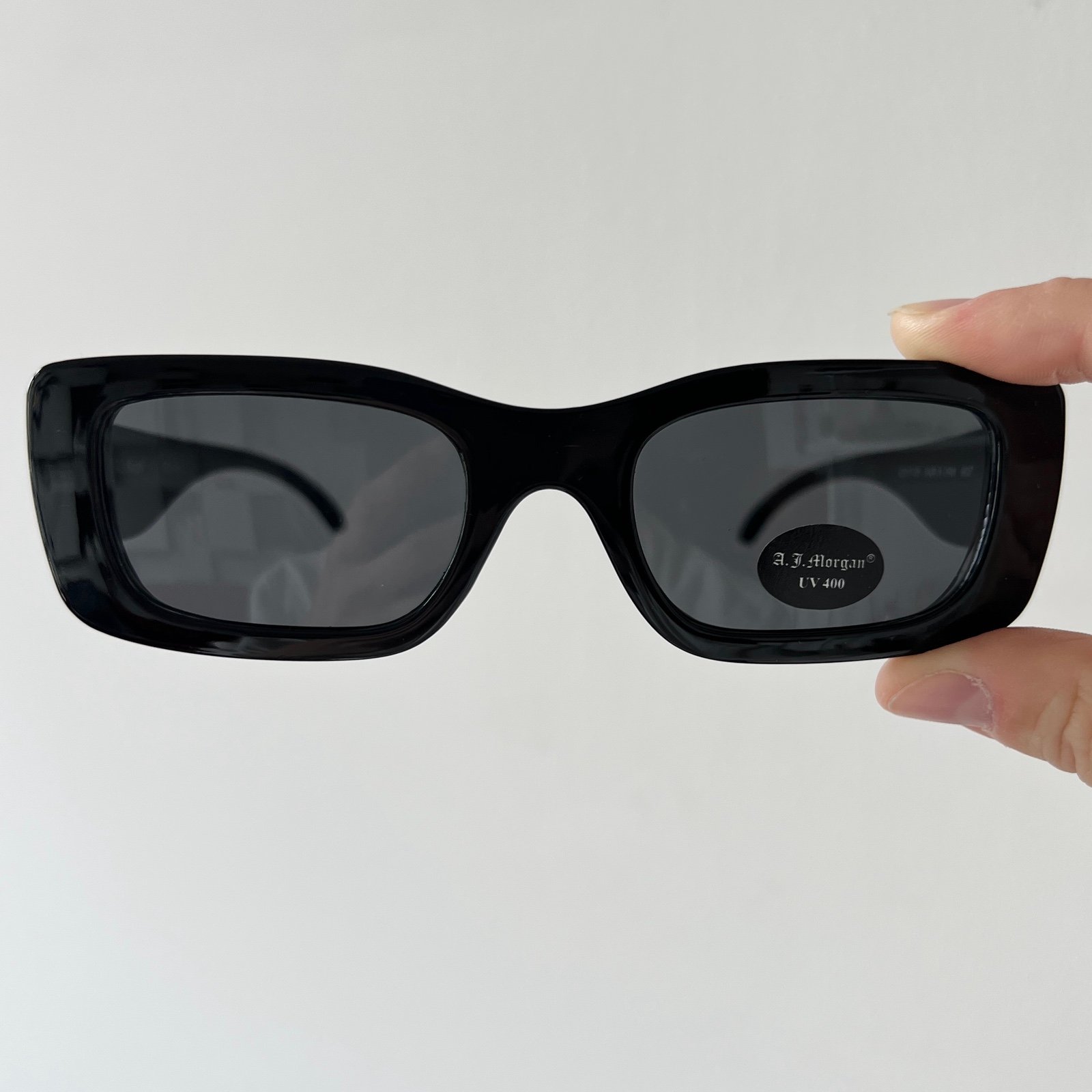 ASOS AJ Morgan lack thick square frame 90s rectangular sunglasses