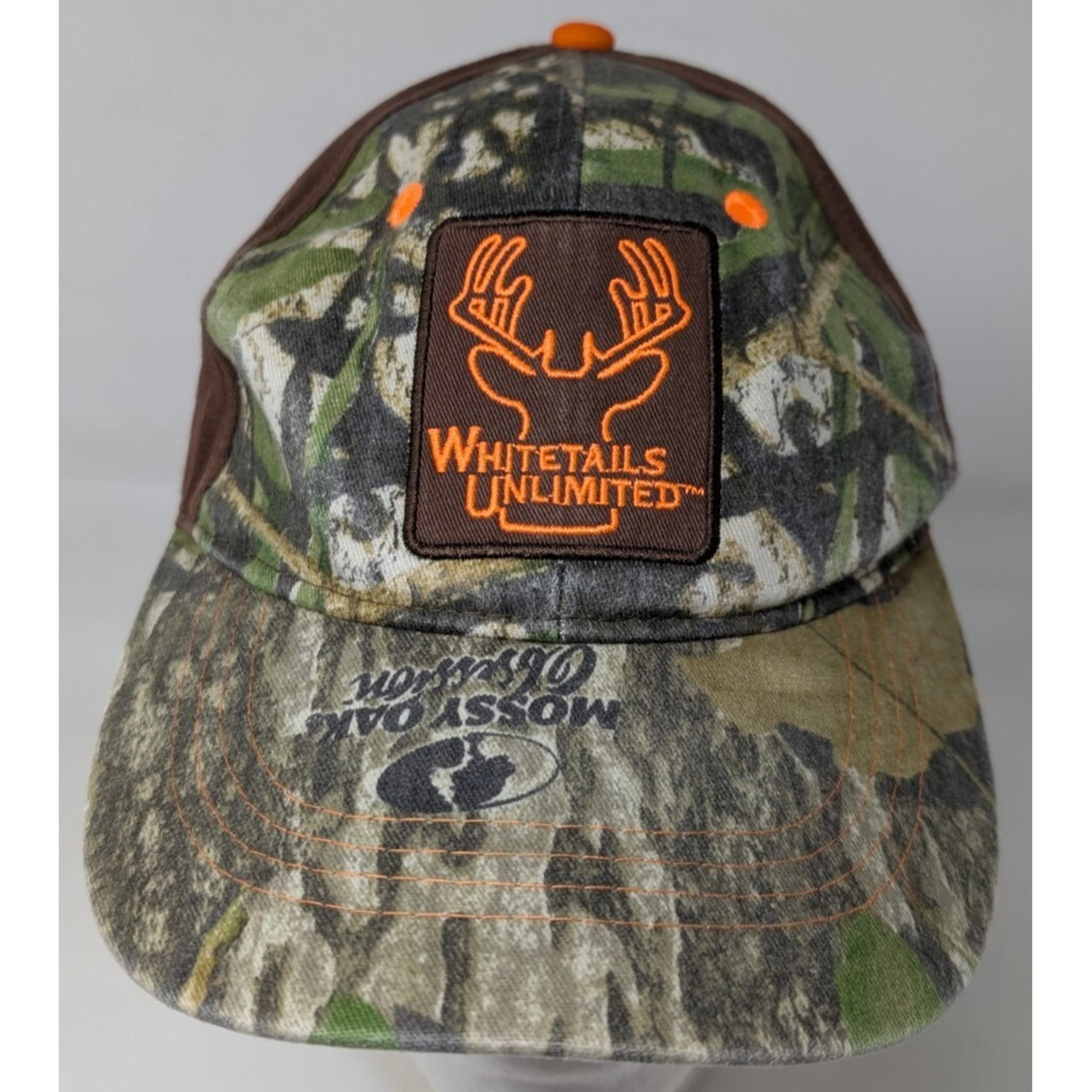Whitetails Unlimited Mossy Oak Obession Camo Hat Cap Camouflage Deer Hunting