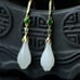 earrings antique magnolia white earrings