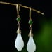 earrings antique magnolia white earrings