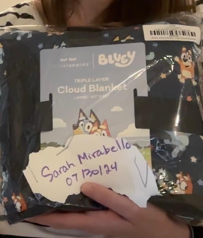 Bluey Cloud Blanket Little Sleepies NIB will ship Immediately