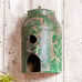 Homestead Milk Can Birdhouse, Outdoor Wall Decor, Made of Rustic Green Metal
