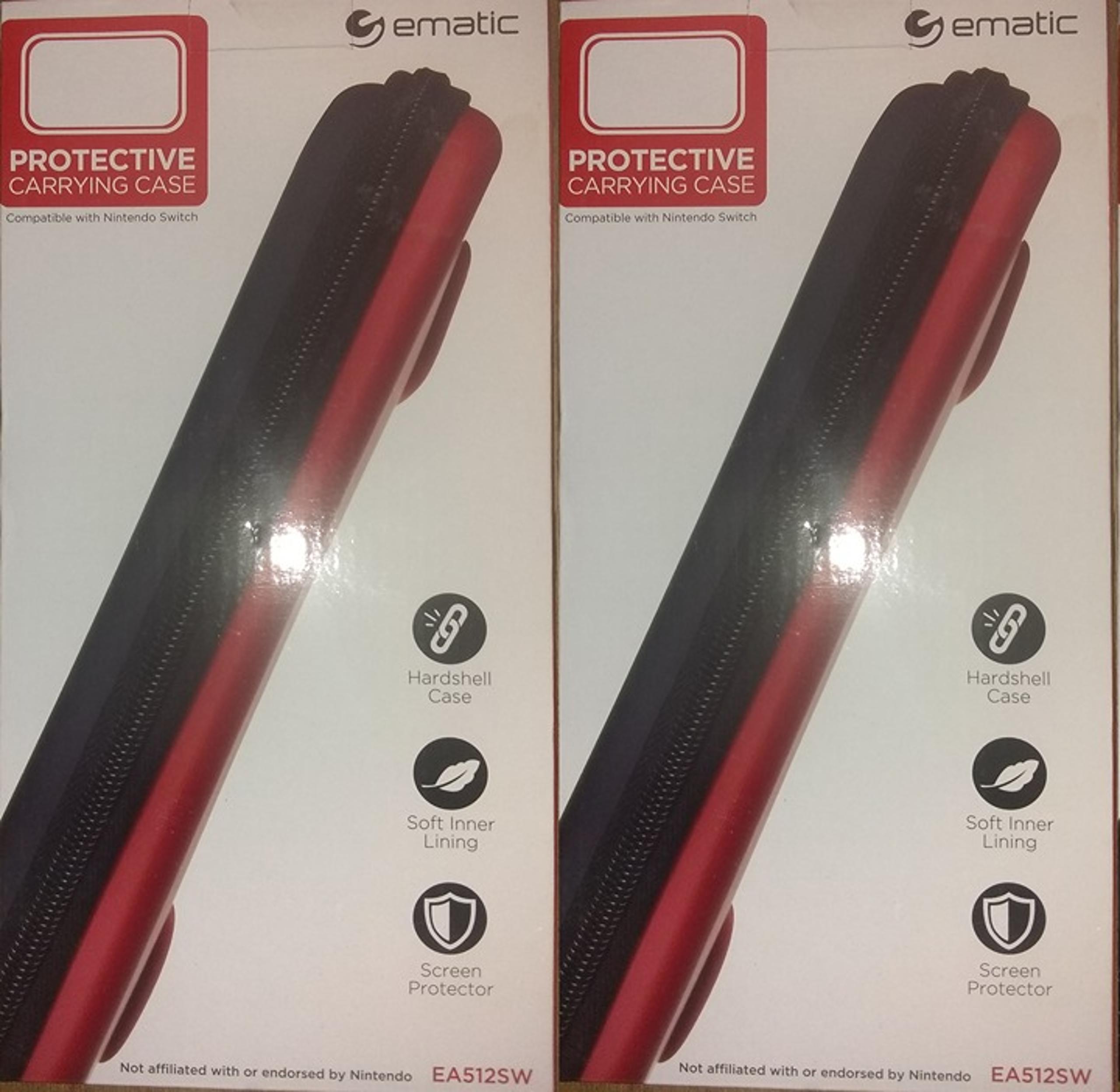 815592021995 "New" (2 Pack) Ematic Protective Case for Nintendo Switch EA512SW
