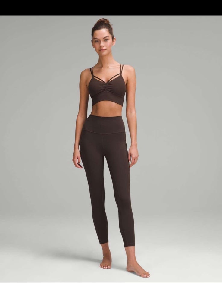Lululemon Nulu Strappy V Neck Yoga Bra size 8