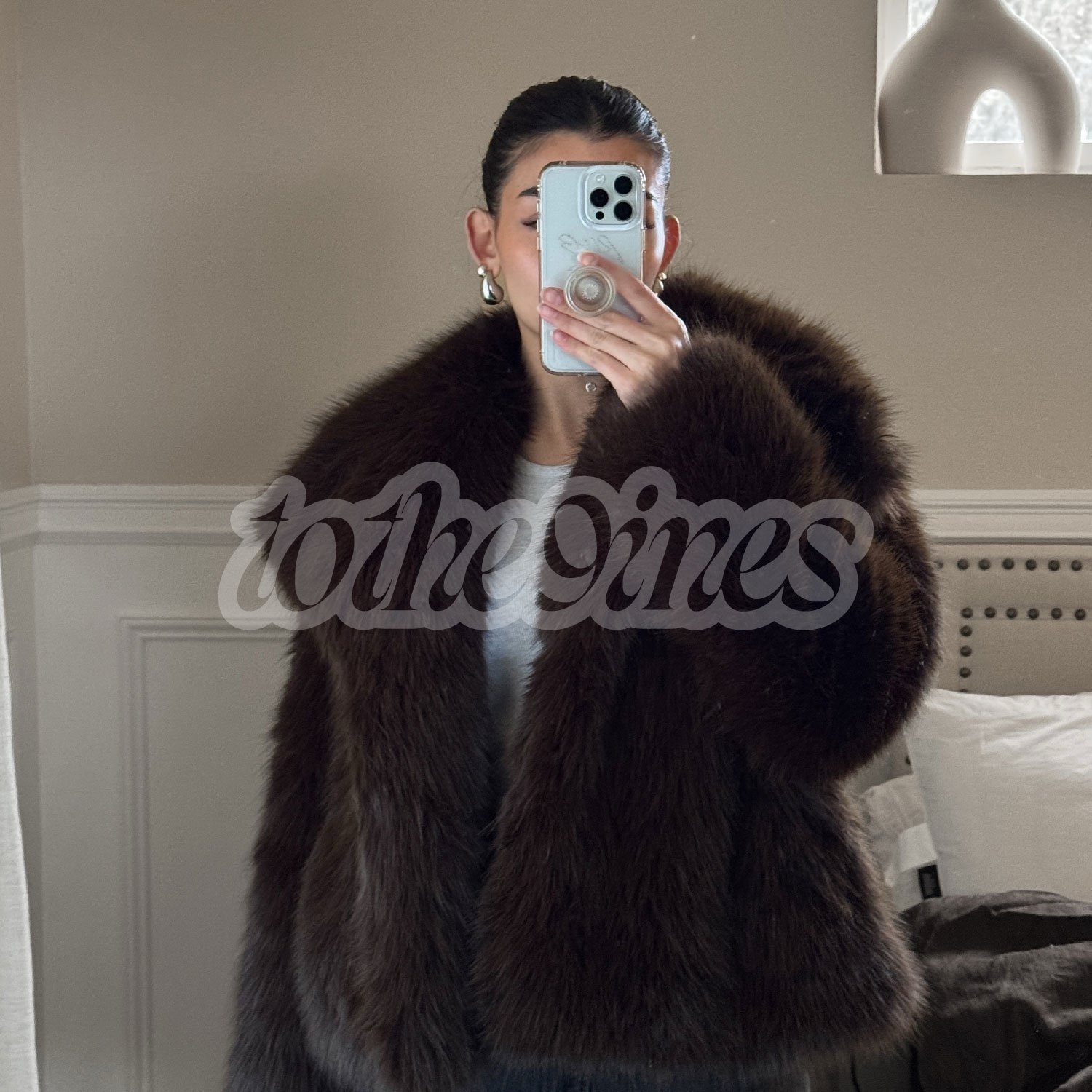 Zara FAUX FUR SHORT COAT