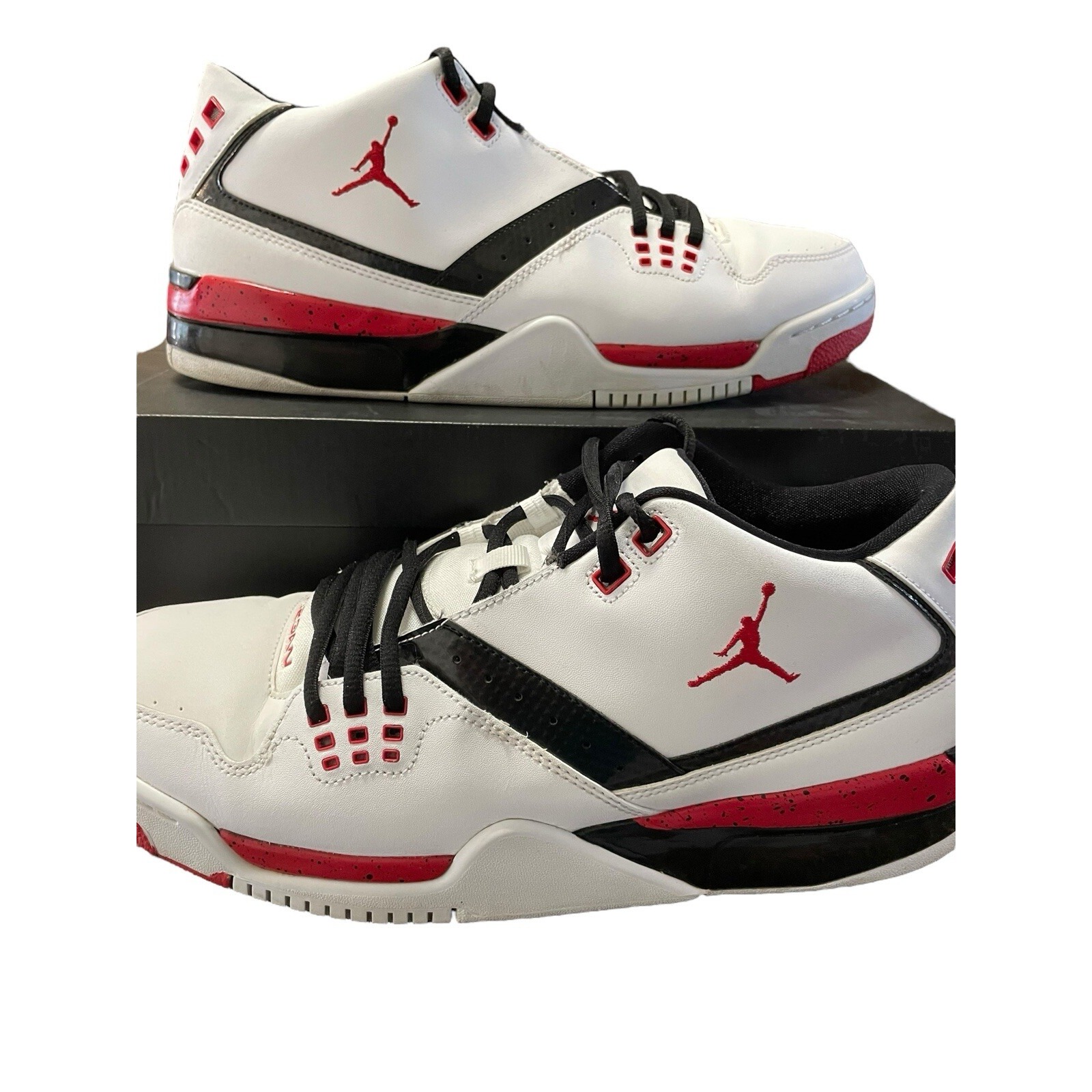 Jordan Flight 23 White Red Black Mens Athletic Shoes Sneakers Men's Size 12