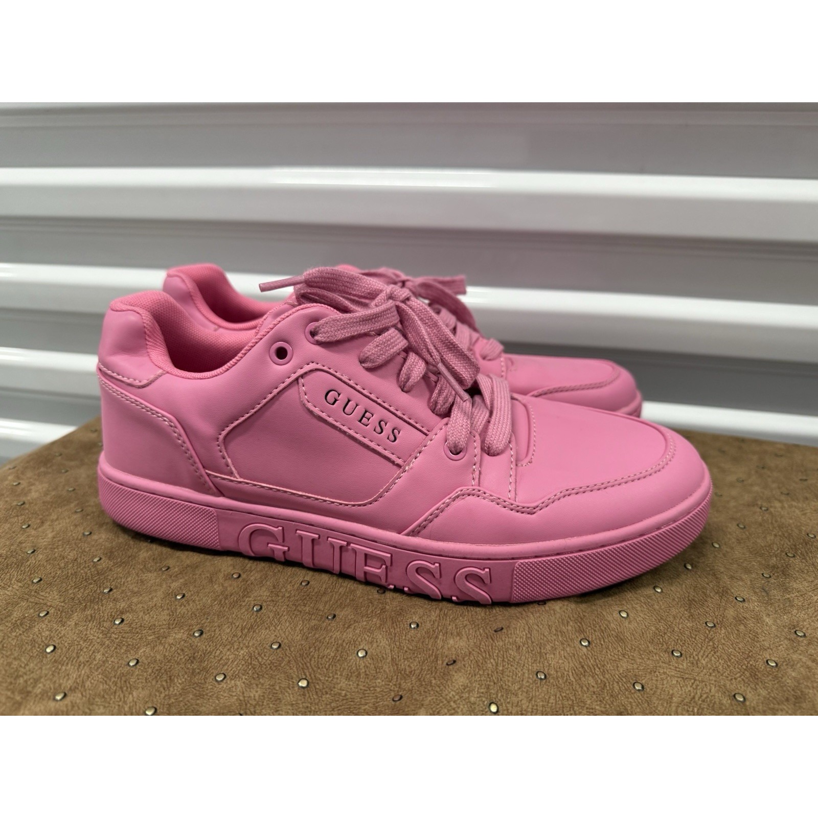 GUESS Scarpa Shoes Donna Woman in eco pelle rosso Size 10