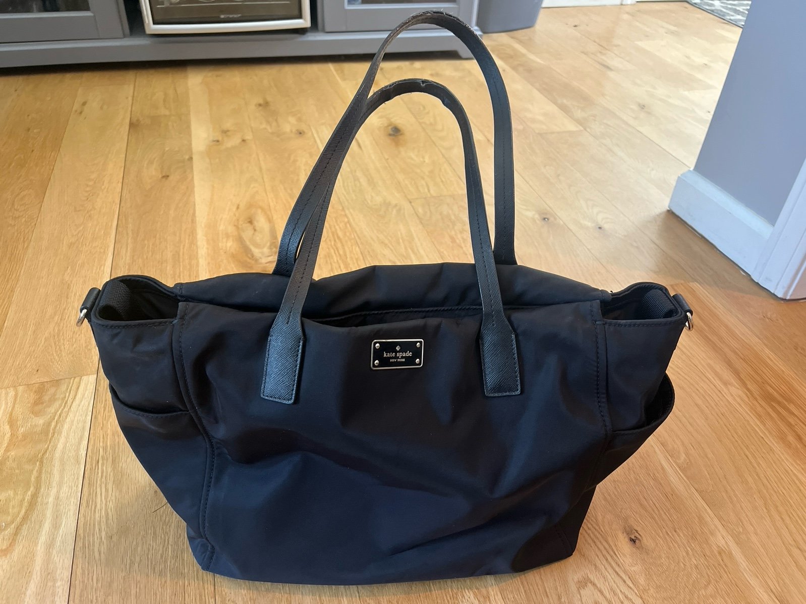 Kate Spade diaper bag with changing pad black