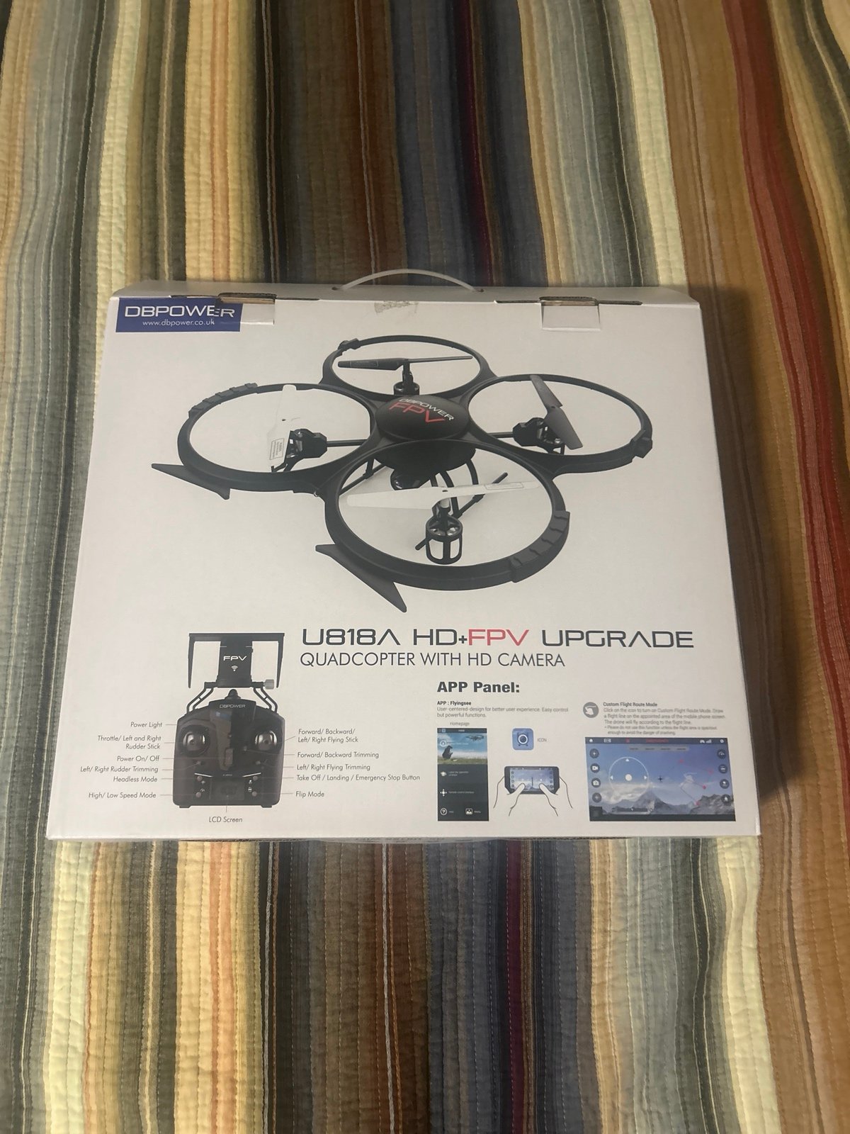 DBpower Quadcopter with HD camera *no batteries included*