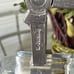 Vintage Pewter & Etched cut glass Bird Scene Stein West Germany