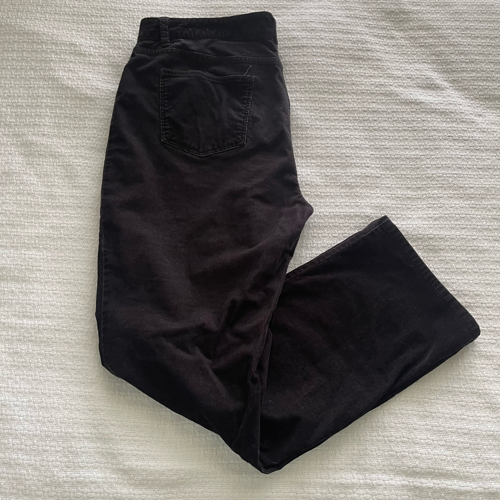 Size 16 Talbots Black Curvy Fit Bootcut Corduroy Pants