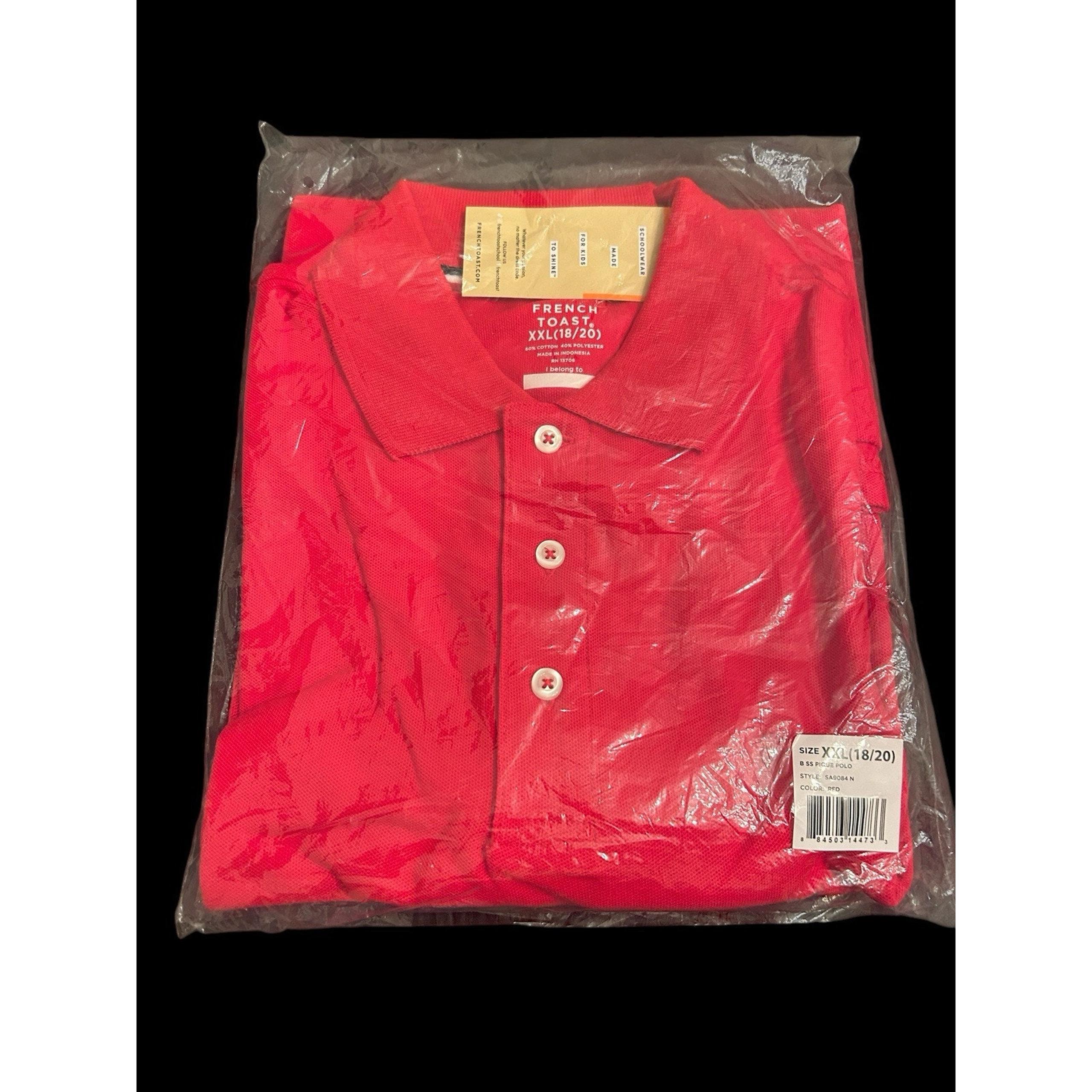 French Toast Boys Uniform Red Polo XXL 18-20, New With Tags, NWT