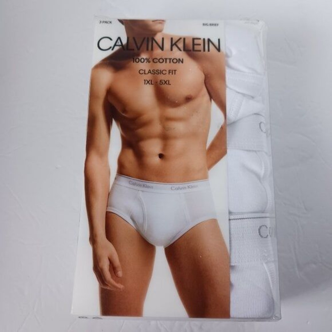 CALVIN KLEIN Classic Fit Briefs Men's Underwear size 2XL