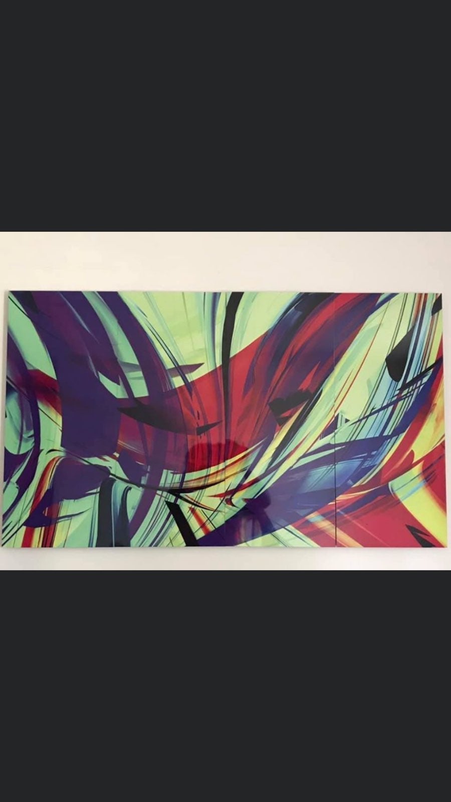 Colorful Abstract Art. 4 piece set.