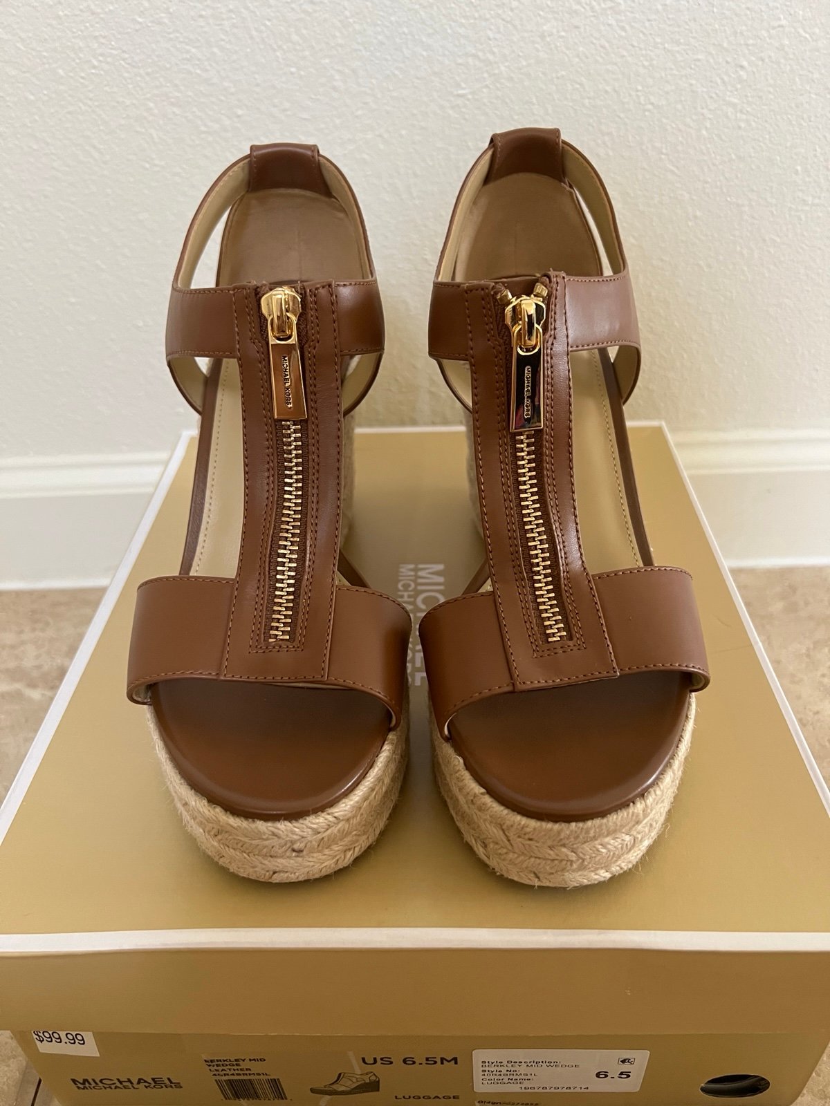 michael kors wedge berkley