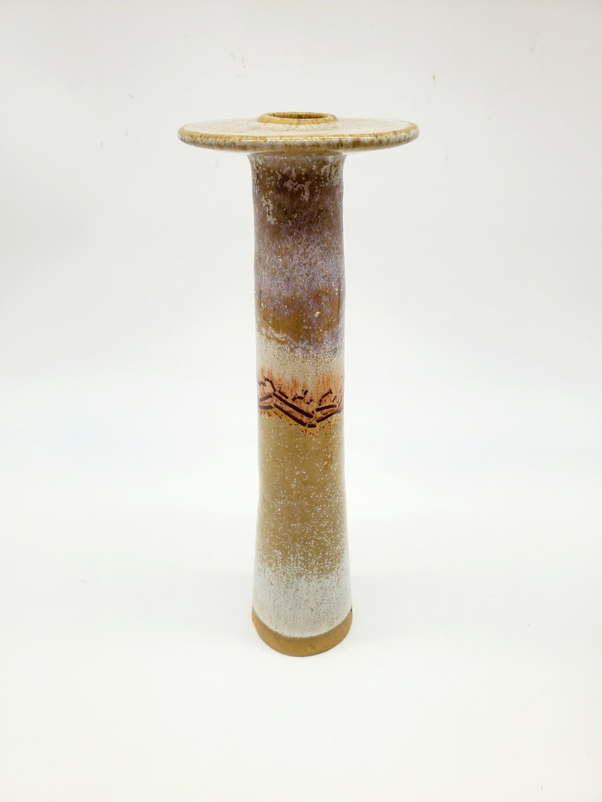 Vintage Kamini Art Pottery Candlestick GREECE