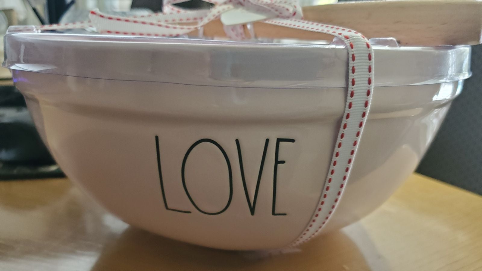 Rae Dunn Love Mixing Bowl and Spatula Set