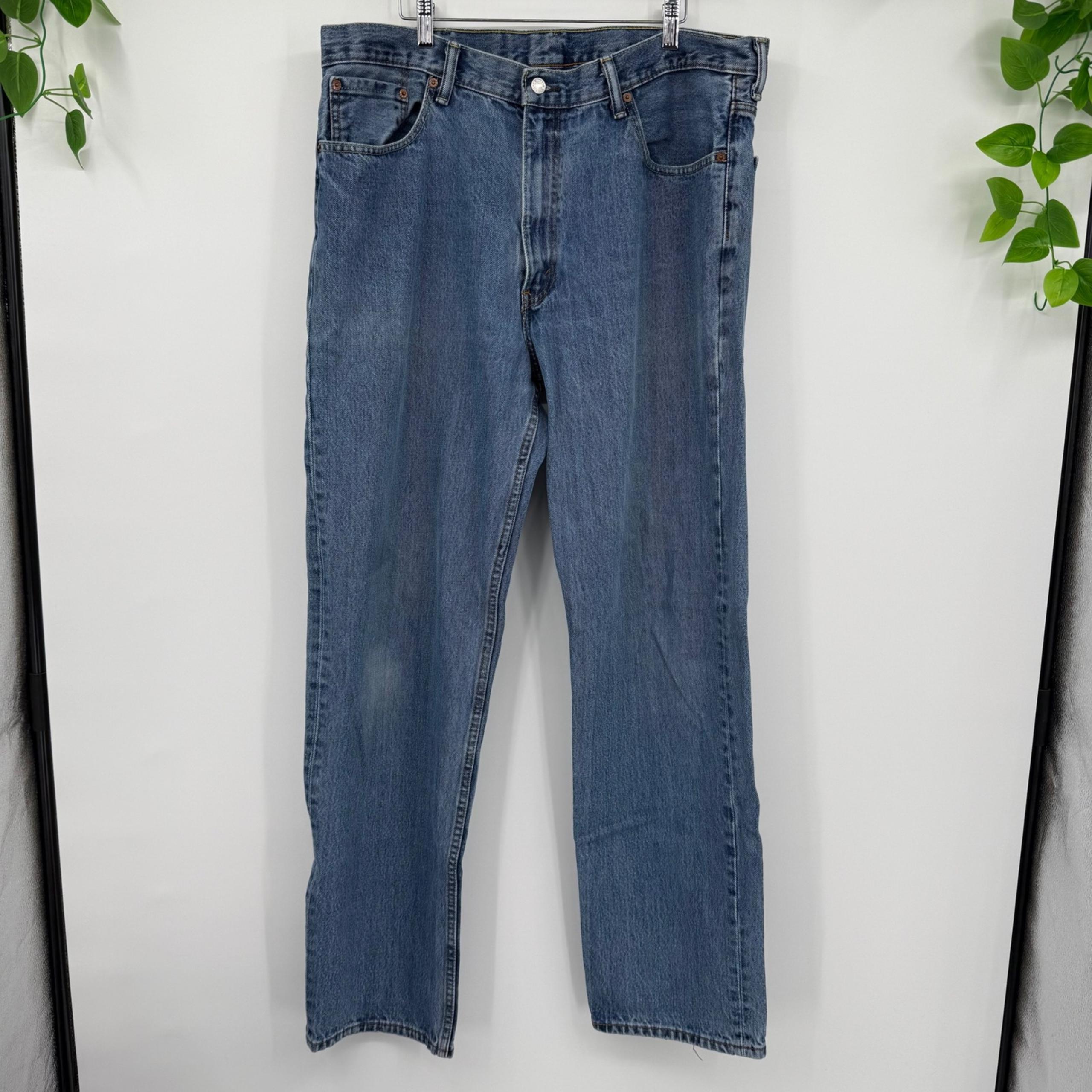 Levis 550 Relaxed Fit Jeans Mens Blue Denim Classic Size 40x36
