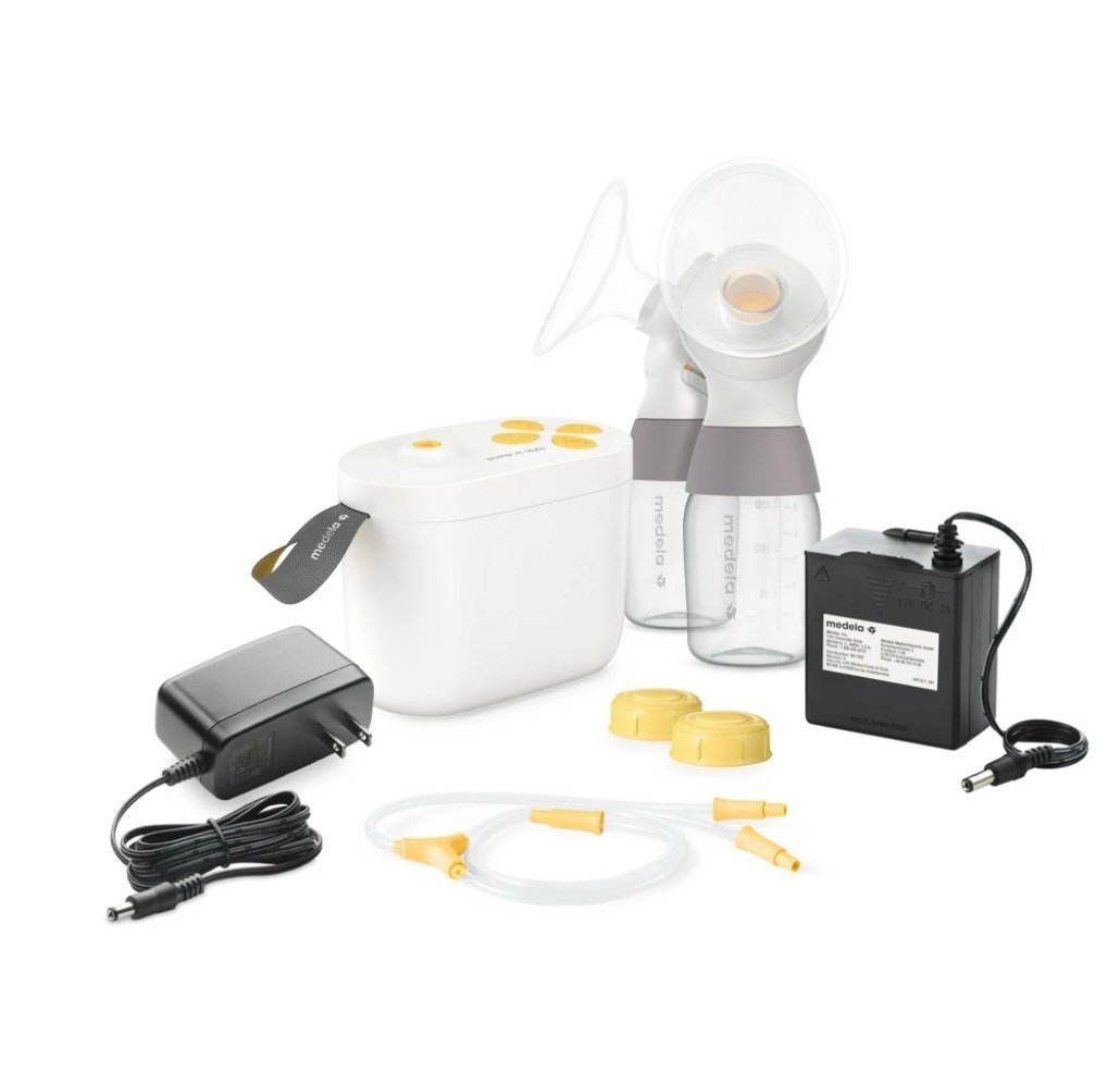Medela pump in style double electric breast pump (Maxflow) & manual breast pump