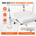 VEVOR Sliding Tub Transfer Bench Height Adjustable Bathtub Transfer Seat 400LB