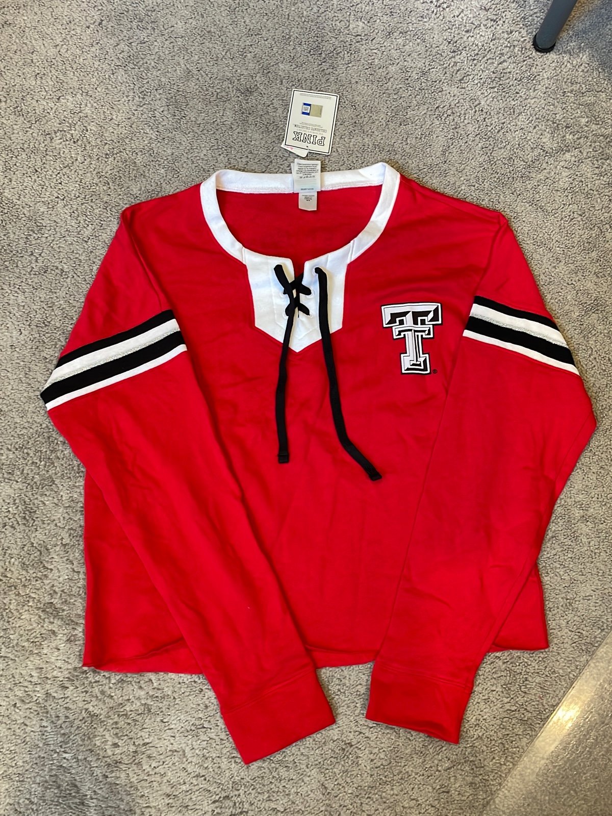 NWT VS PINK Texas Tech Sweatshirt