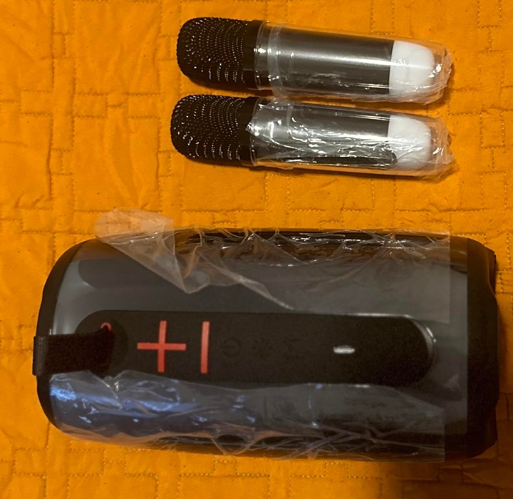 Mini Karaoke Machine, Portable Karaoke Speaker for Adults and Kids with Dazzling