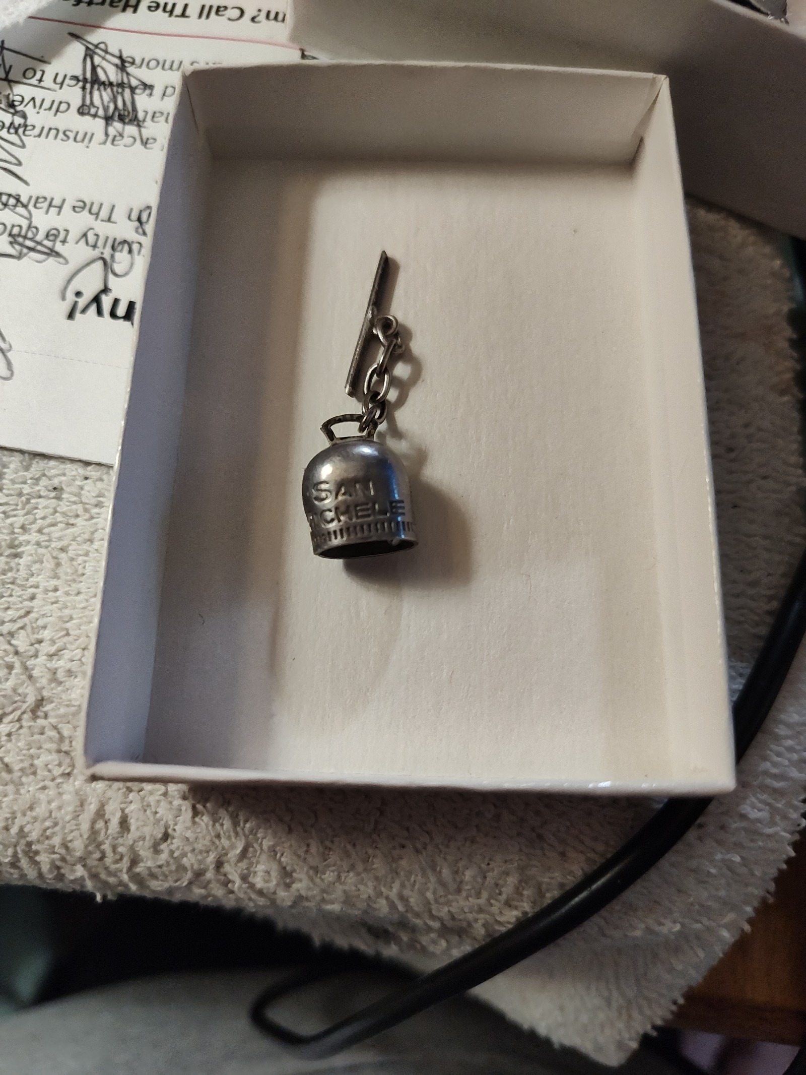 Charm vintage sterling silver 1944 Bell