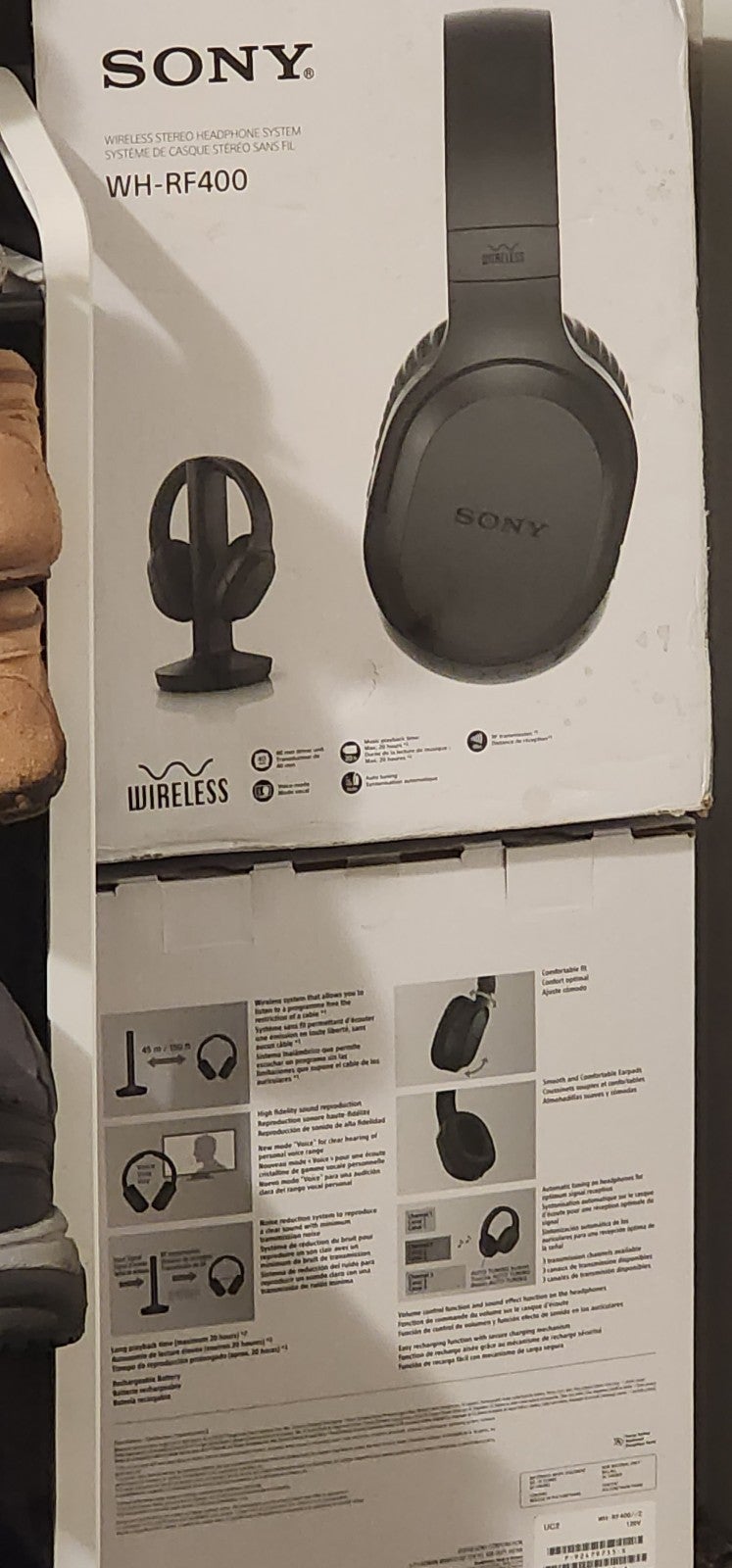 Sony wh-rf400 rf wireless headphones