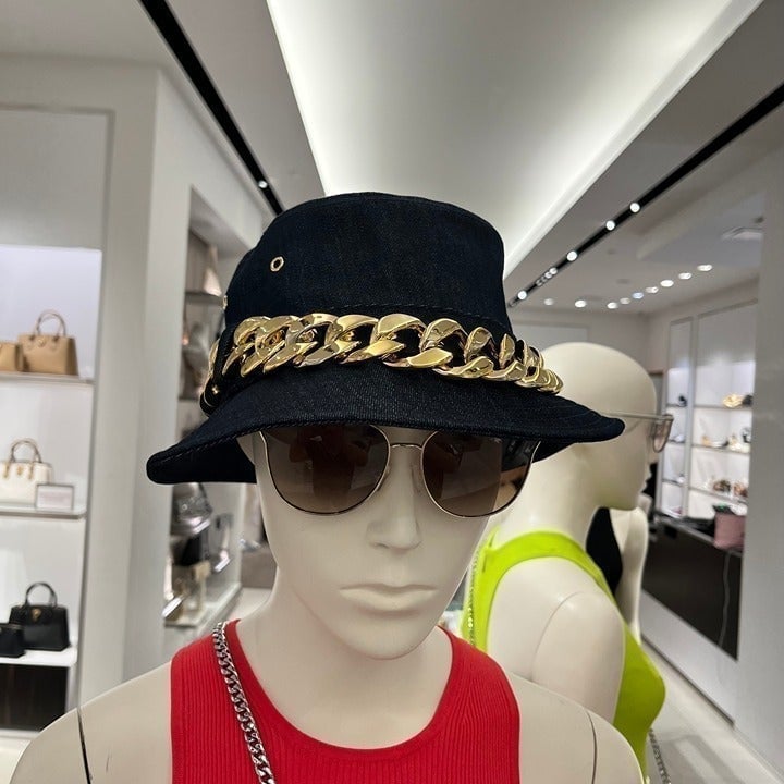 MICHAEL KORS Embellished Denim Bucket Hat